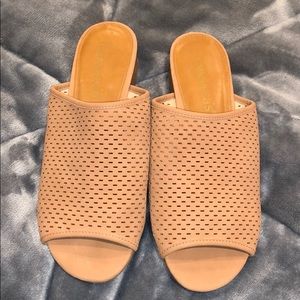 Cute brown slip on sandles